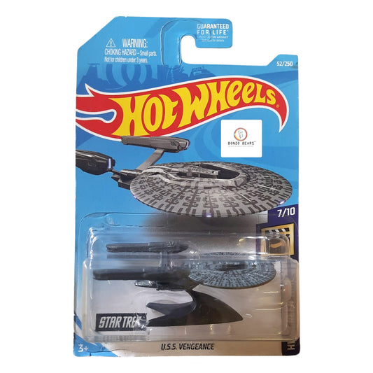 Star Trek U.S.S. Vengeance (Metroid Grey) - Hot Wheels (2019 release) | Bonzo Bears
