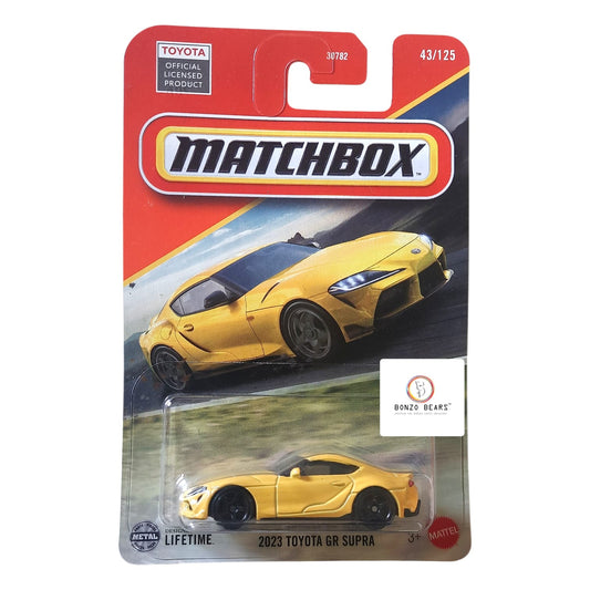 2023 Toyota GR Supra (Yellow) - Match Box | Bonzo Bears MB1