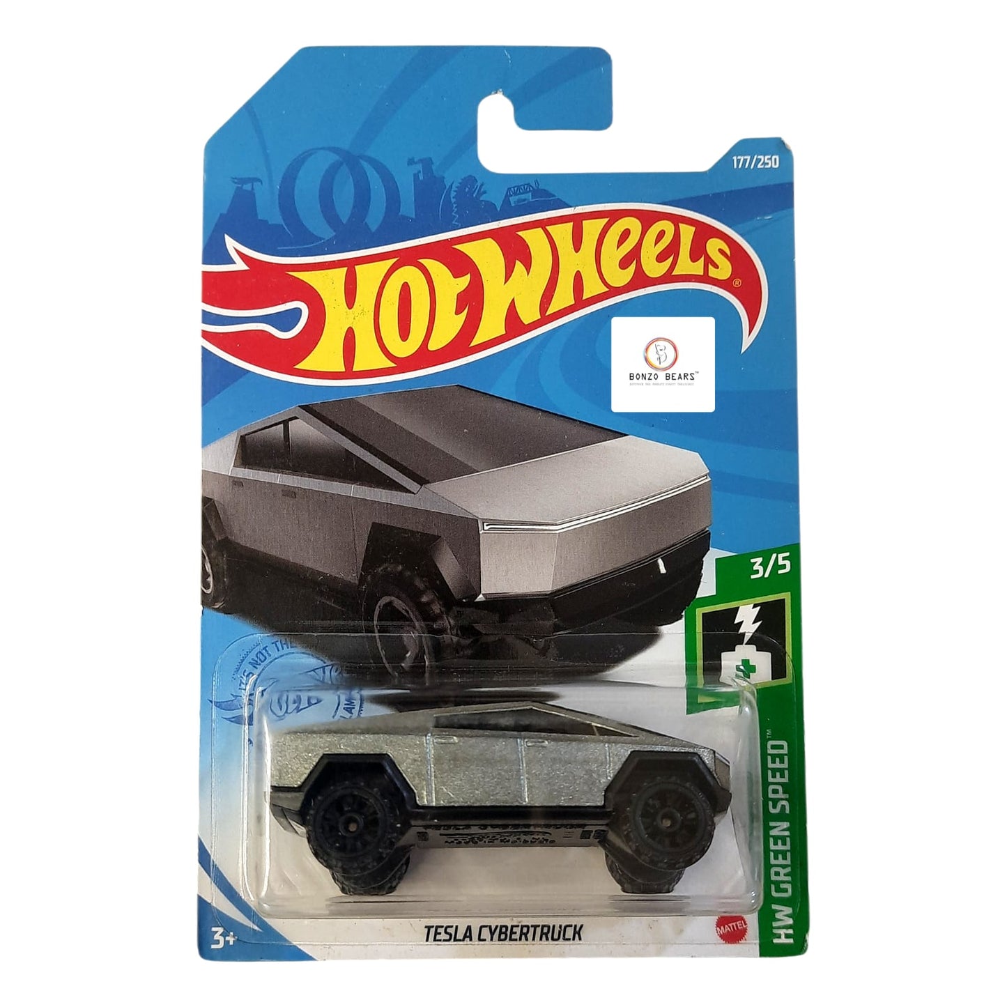 Tesla Cybertruck - Hot Wheels Green Speed 3/5 | Bonzo Bears