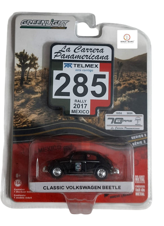 Greenlight - Classic Volkswagen Beetle (CHASE) #285 from the "La Carrera Panamericana"  | Bonzo Bears PB53