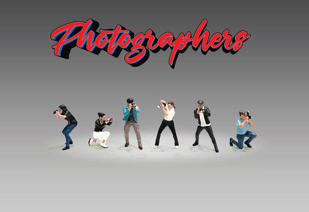 American Diorama Mijo Figure Photographers Photographer Set 6 Figures