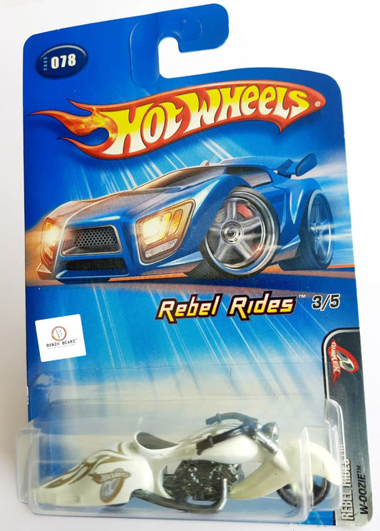 Rebel Rides - W-oozie (White ) - Hotwheels Bike