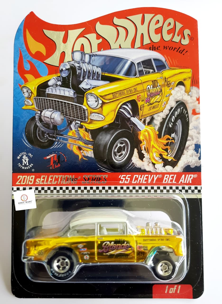 RLC sELECTIONs '55 Chevy Gasser - Spectraflame bright yellow Gold ...