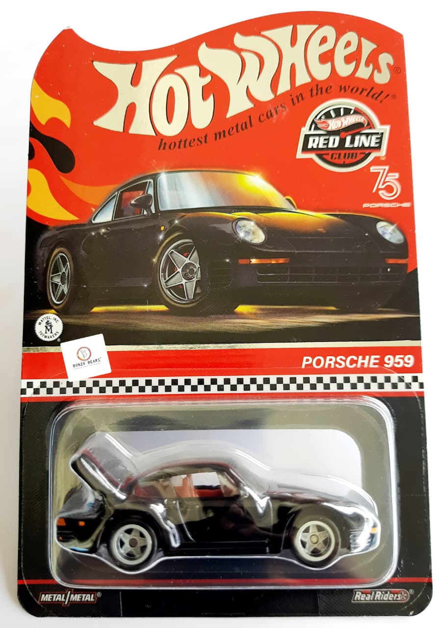 RLC Exclusive 1986 Porsche 959 - Spectraflame true black - Hot Wheels | Bonzo Bears