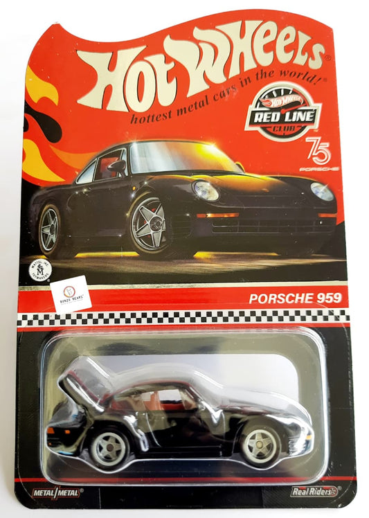 RLC Exclusive 1986 Porsche 959 - Spectraflame true black - Hot Wheels | Bonzo Bears