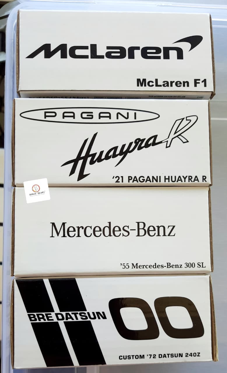 McLaren, Pagani, Mercedes-Benz, and Datsun - Pack of 4 RLC