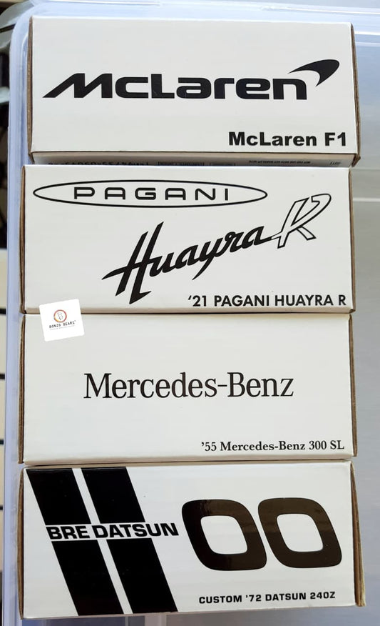 McLaren, Pagani, Mercedes-Benz, and Datsun - Pack of 4 RLC