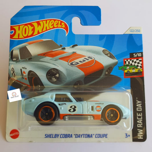 Shelby Cobra Daytona Coupe - Gulf - Hot WheelsShort Card