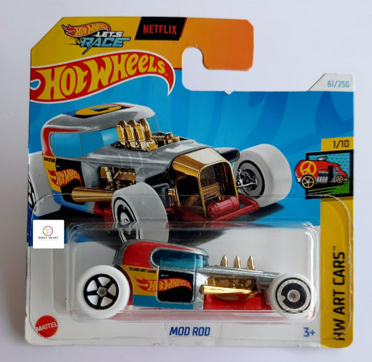 Mod Rod - Arts Car - Netflix logo - Hot Wheels  Geramn Short card