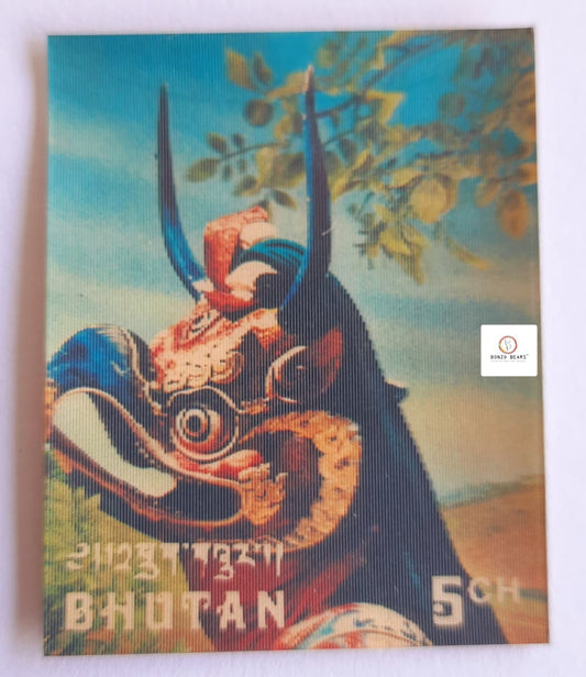 Dragon Head - Bhutan 3D Stamp