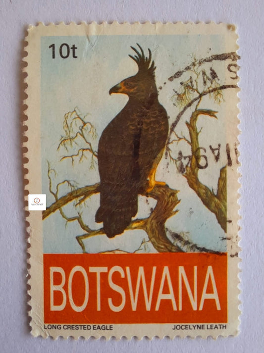 Botswana Stamp - 10t Long Crested Eagle 1993