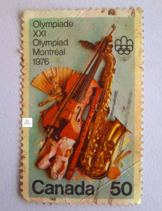 Olympiade XXI Olympiad Montreal 1976 - Vintage Canadian Stamp