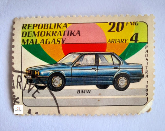 BMW Car - Madagascar - Circa 1993 Stamp