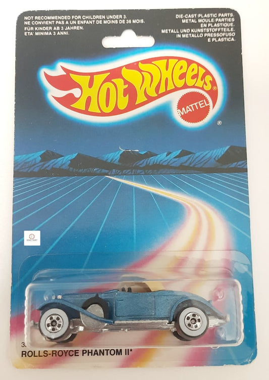 Exclusive Rainbow Card - Rolls-Royce Phantom II - vintage Blue card Hot Wheels