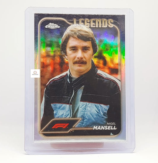 2024 Topps Chrome Formula 1 - #189 Legends Nigel Mansel - Refactor card