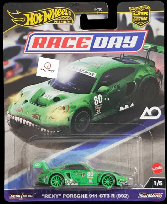 "Rexy" Porsche 911 GT3 R (992) - Hot Wheels Car Culture Race Day