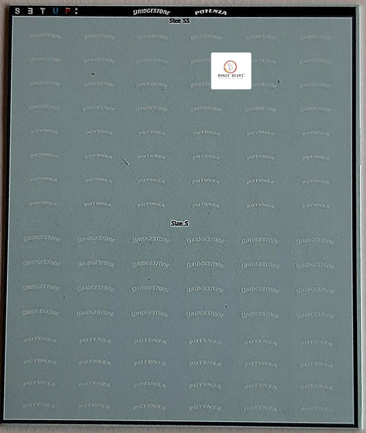 Bridgestone Rubber Tyre Water Slide Decal 1/64 cars - Hotwheels , Tomica , Minigt & Majorette