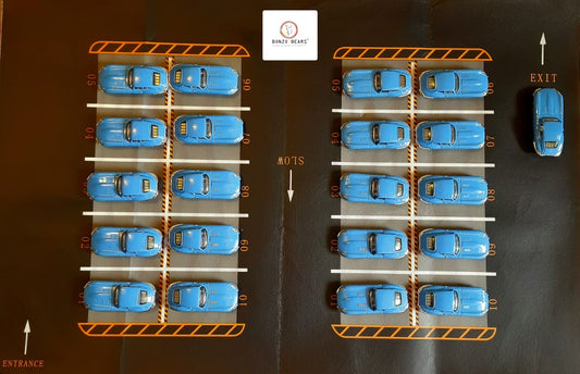 Ultimate Display Parking Layout Mat for 1:64 Cars – Fits 20 Vehicles Perfectly! (Cars not Included) | Bonzo Bears