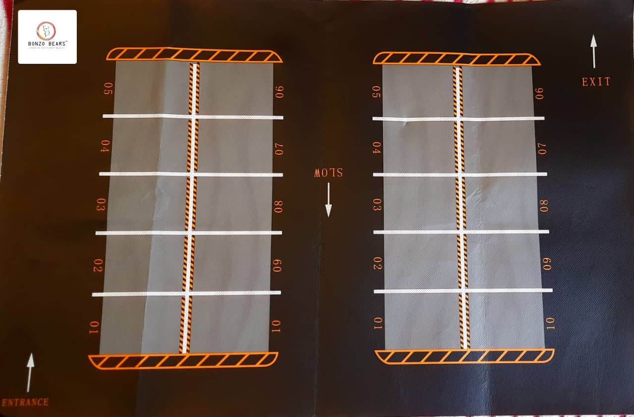 Ultimate Display Parking Layout Mat for 1:64 Cars – Fits 20 Vehicles Perfectly! (Cars not Included) | Bonzo Bears