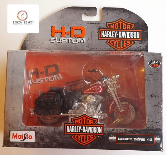1:18 1999 Harley-Davidson FLSTS Heritage Softail Springer - Series 42 - Maisto | Bonzo Bears