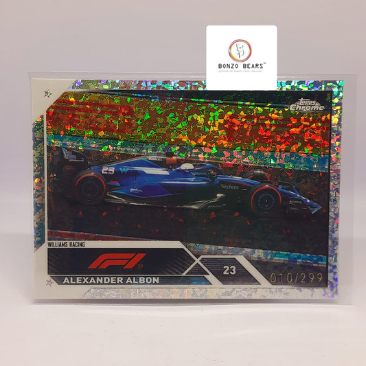 Alexander Albon(Numbered) 2023 Topps Chrome Formula 1 F1  Mini Diamond editon  010/299 - No#63 | Bonzo Bears