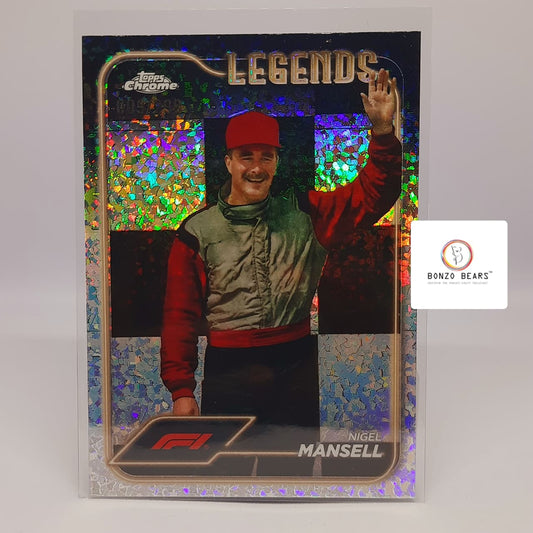 Nigel Mansell – Legends Mini Diamond (Low Numbered 009/299) – 2024 Topps Chrome Formula 1 #194 | Bonzo Bears