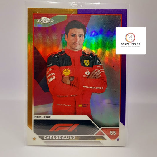 Charles Leclerc - 2023 Topps Chrome Formula 1 F1 Orange Red Short Print #8| Bonzo Bears