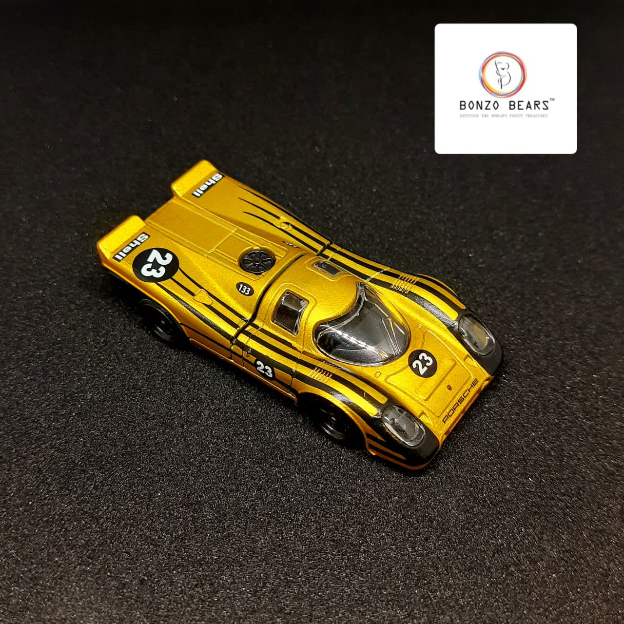 Gold Porsche 917 KH - Majorette | Bonzo Bears
