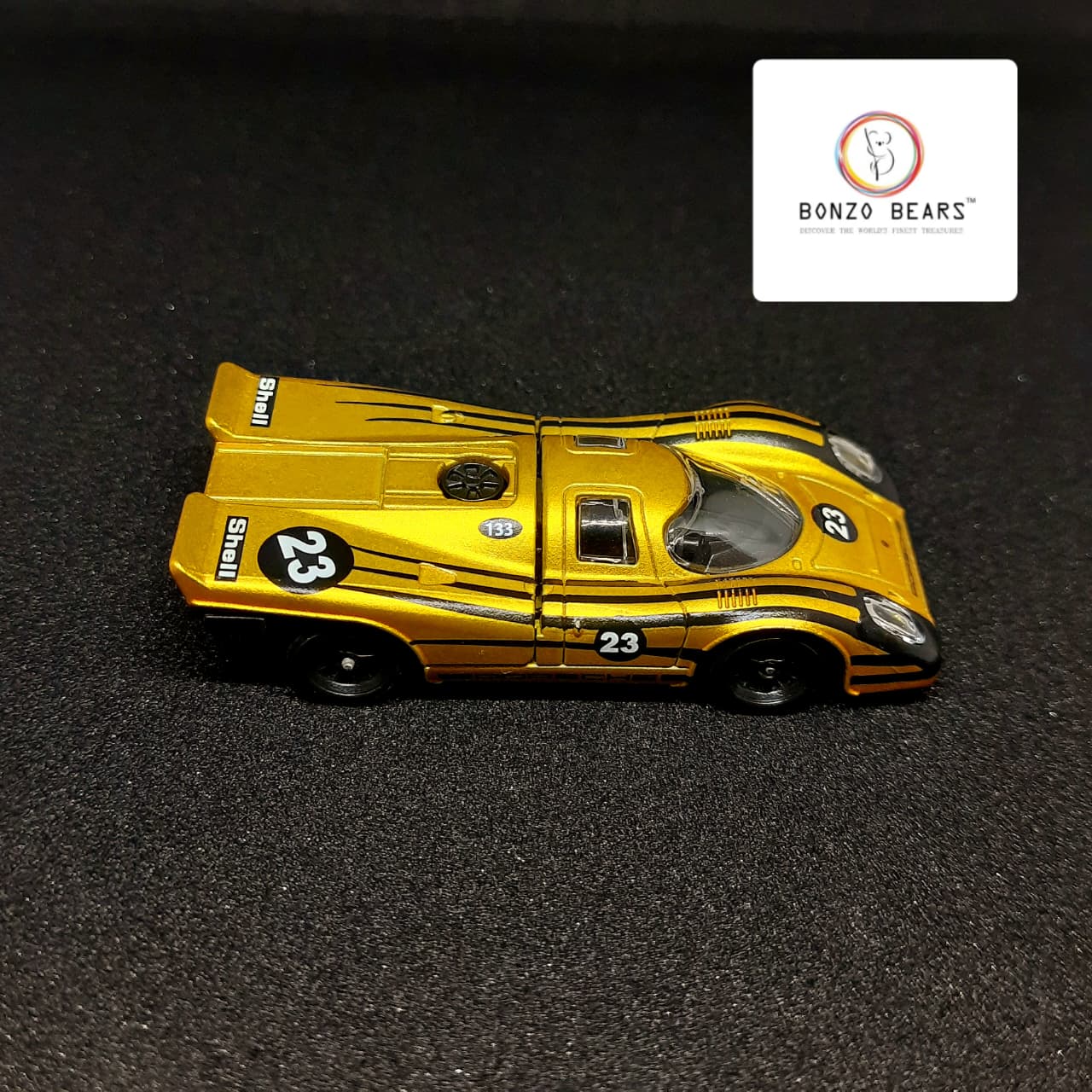 Gold Porsche 917 KH - Majorette | Bonzo Bears