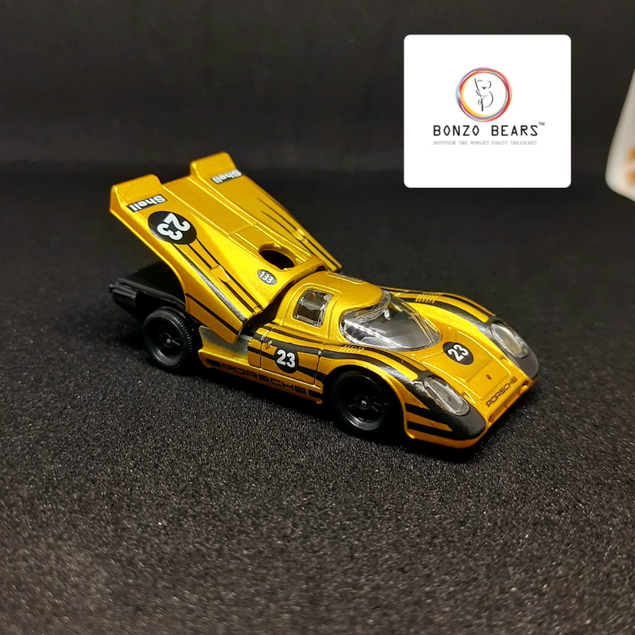 Gold Porsche 917 KH - Majorette | Bonzo Bears