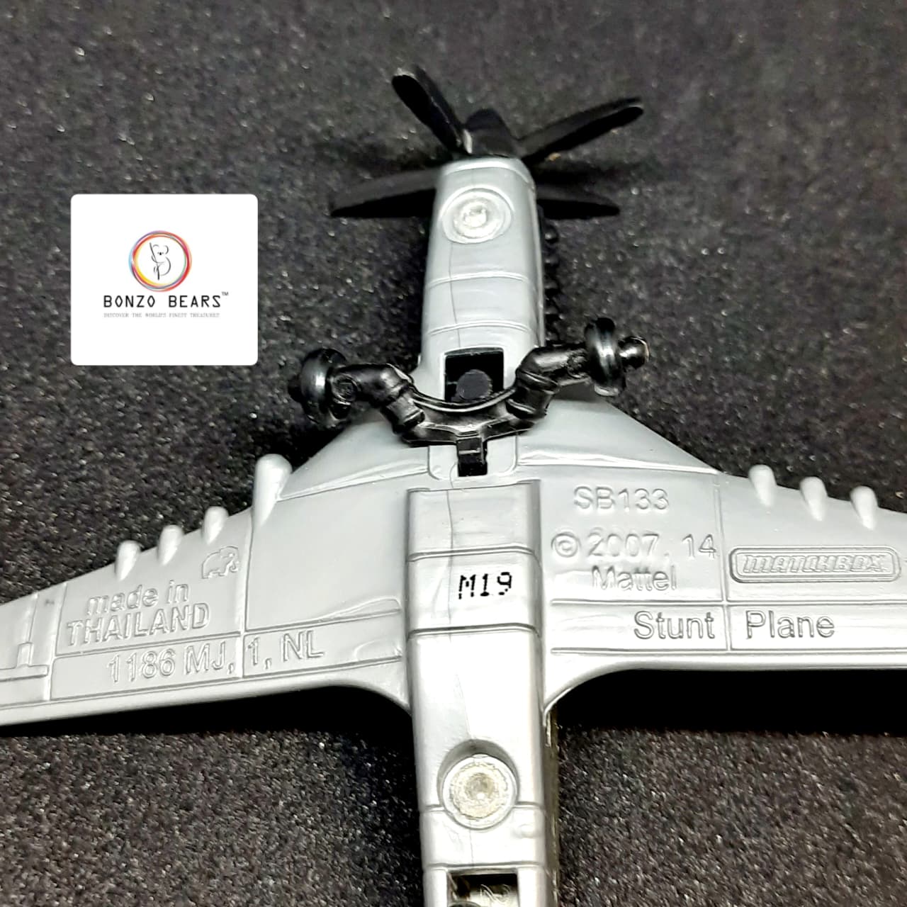 Sky Busters Stunt Plane Silver - Matchbox | Bonzo Bears