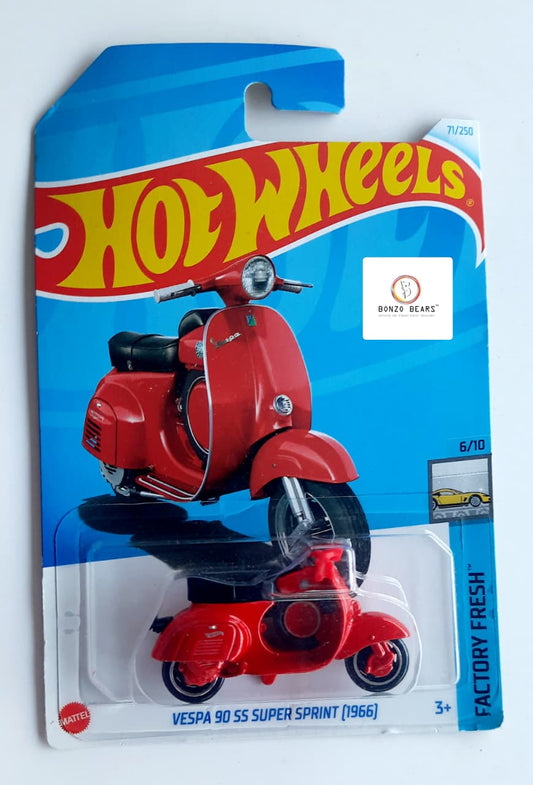 Vespa 90 SS Super Sprint (1966) - Hot Wheels(Red ) | Bonzo Bears