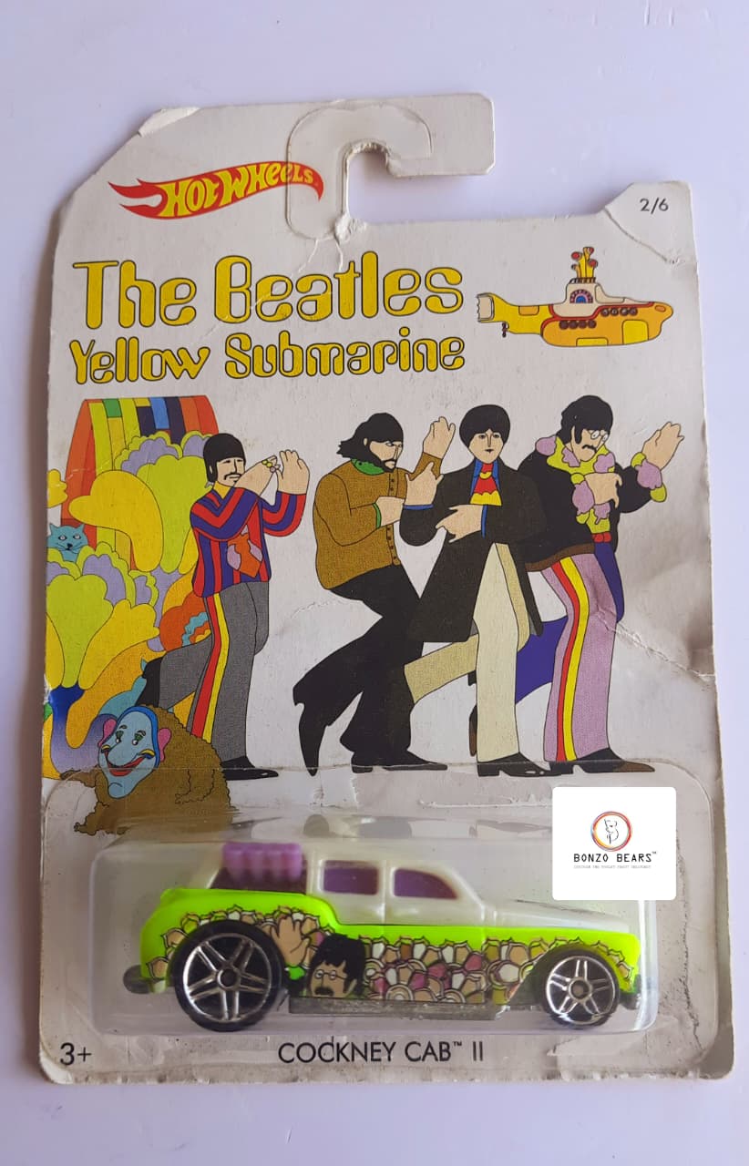 The Beatles Yellow Submarine - Cockney Cab II (Cripled Card) - Hot Wheels | Bonzo Bears