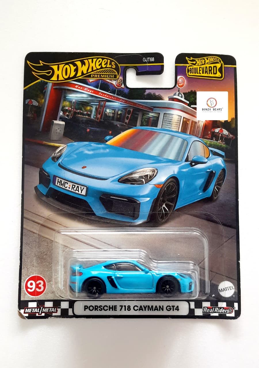 Porsche 718 Cayman GT4 Boulevard Series - Hot Wheels Premium  | Bonzo Bears - P2