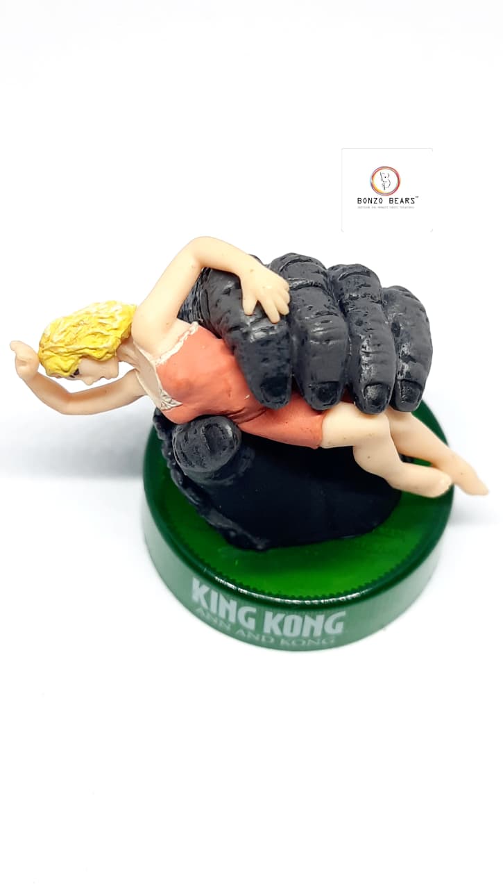 Excluive Limited Edition-Highly detailed  - King Kong - Ann and Kong Bottle Cap Collection|  Kaiyodo & Universal Studios Collab | Bonzo Bears
