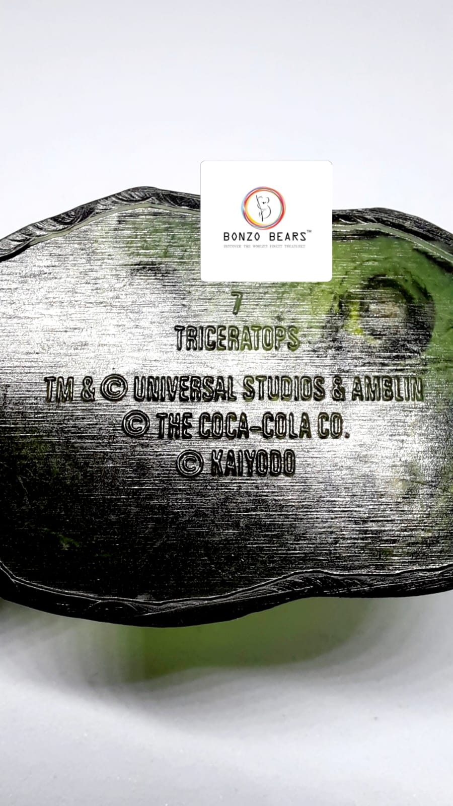 Triceratops Jurassic Park III Dinosaur - Universal Sutdios & Coca Cola &  Kaiyodo collab | Bonzo Bears