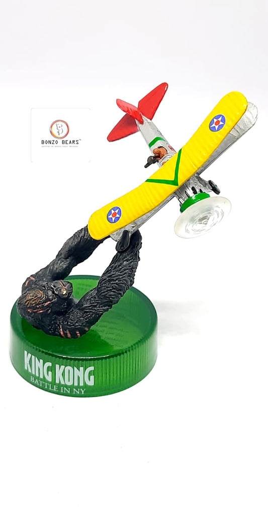 Limited Edition-Highly Detailed ..Battle in NY King Kong - Kaiyodo Bottle Cap Collection| Univerasl Studios & Kaiyodo   | Bonzo Bears