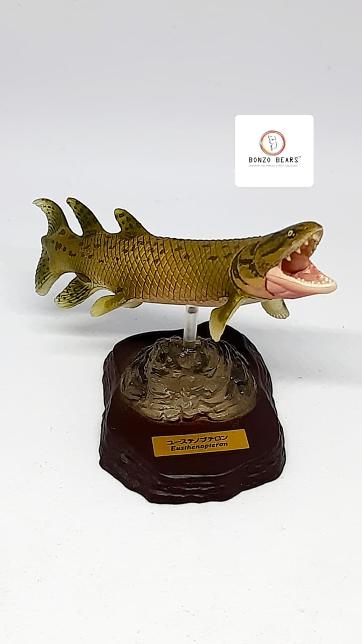 Rare - Highly Detailed -Miniature Euthenopteron - Kaiyodo Capsule Q Museum Paleozoic Life Explosion | Bonzo Bears