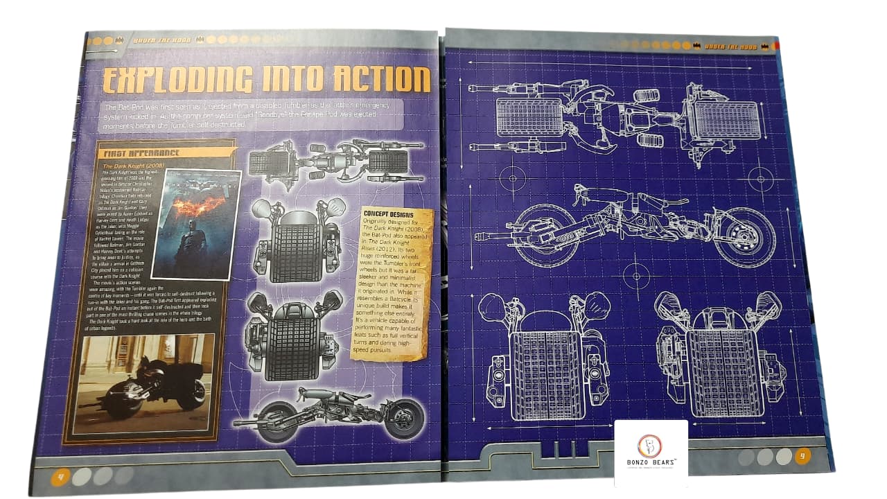 The Batman Automobilia #11 – EagleMoss Dark Knight Bat-Pod (1:43) 🏍️ ✨ 2013 Release | New & Sealed