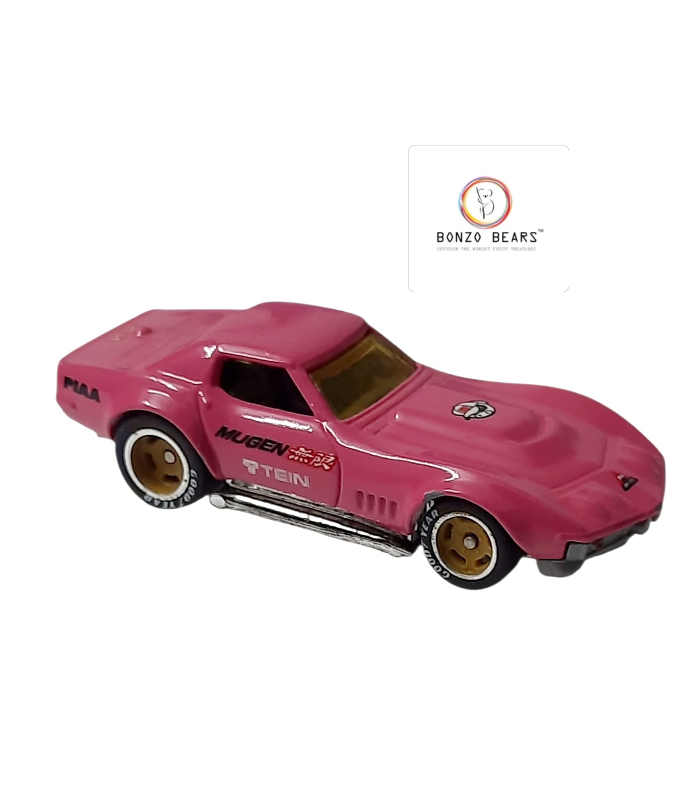 '69 Capo Corvette With Good Year Wheels  - Hot Wheels (Pink) | Bonzo Bears