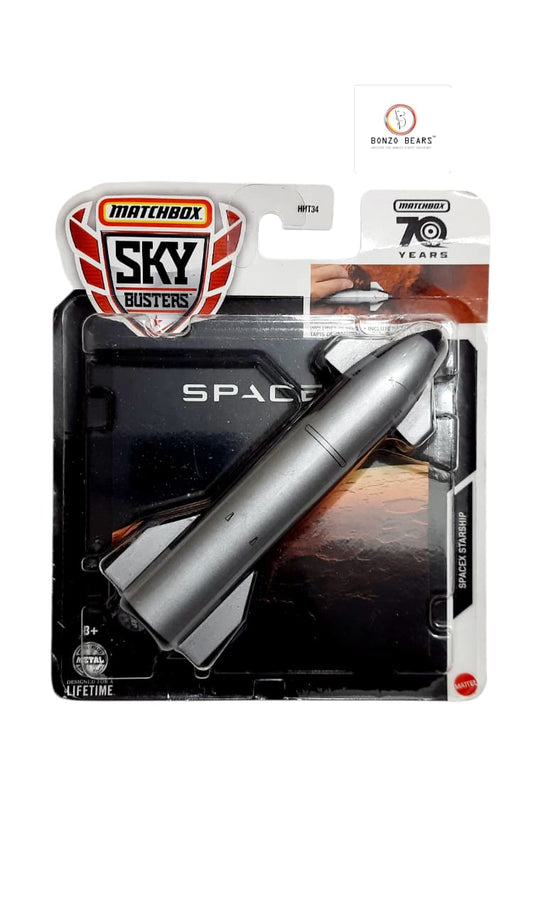 Spacex Starship -Matchbox Sky Busters , Includes playmat | Bonzo Bears