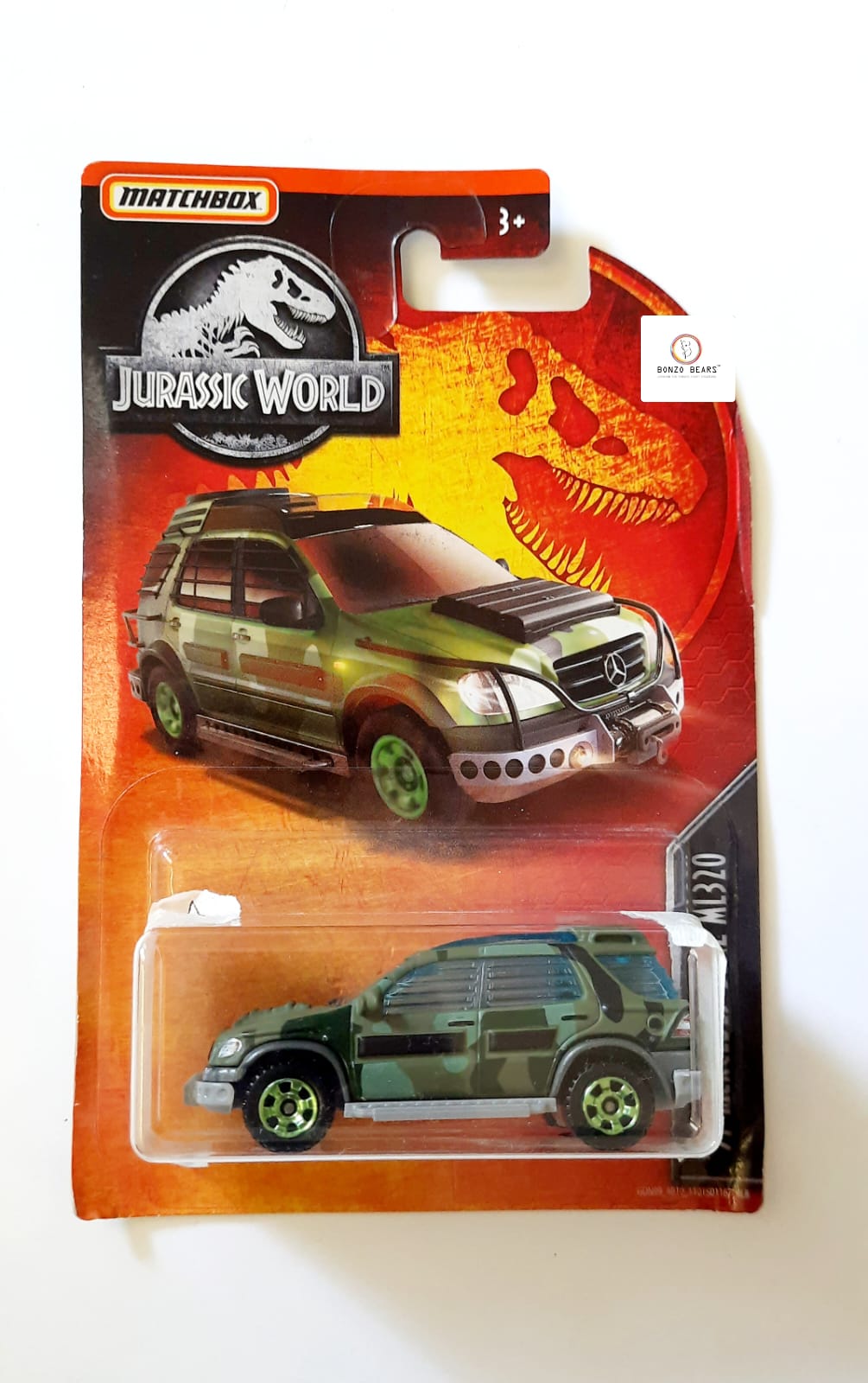 Jurrasic World '97 Mercedes-Benz ML320 - Matchbox- 2019 Release  | Bonzo Bears MB3