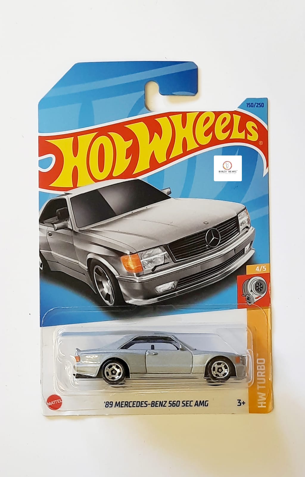 '89 Mercedes-Benz 560 SEC AMG (Silver) - Hot Wheels | Bonzo Bears CBMerce