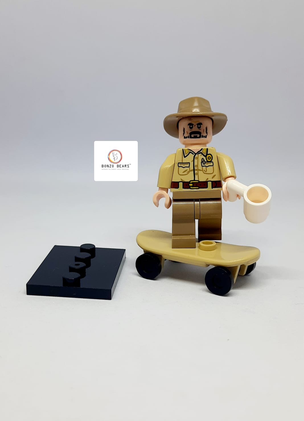 Chief Jim Hopper with Coffee Mug - LEGO Compatible Mini Figure | Stranger Things