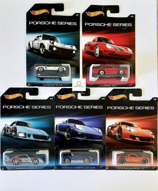 Porsche Series (Set of 5) - Hot Wheels 2015 Exclusive Set | Bonzo Bears PB35