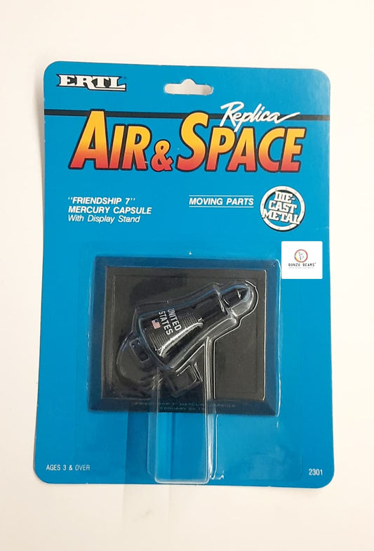 ERTL - AIR & SPACE "FRIENDSHIP 7" MERCURY CAPSULE W/ DISPLAY STAND - Moving Parts