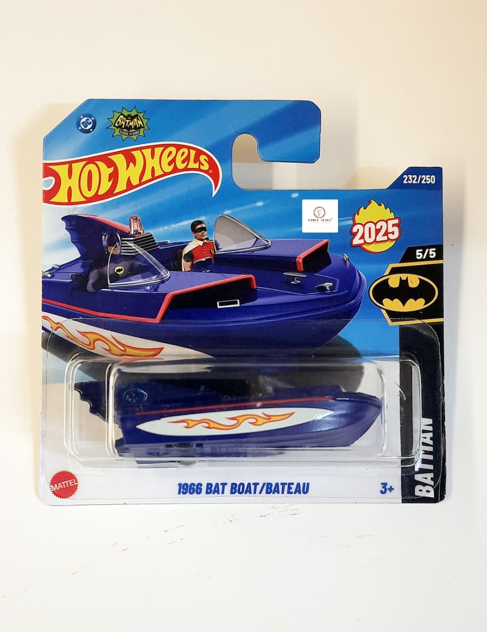 1966 Bat Boat/Bateau - Hot Wheels (European Short Card) | Bonzo Bears