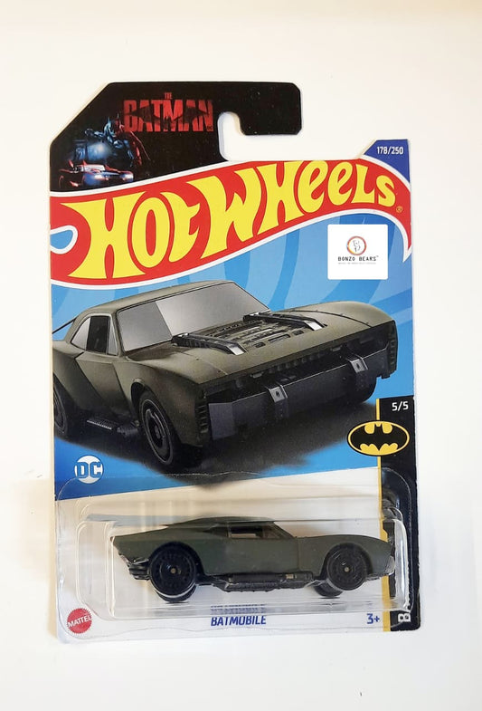 Batman Batmobile (Matte Green) - Hot Wheels-2022 Release  | Bonzo Bears