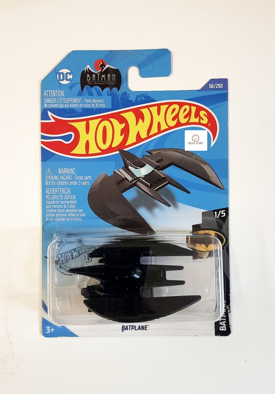 DC Batman Batplane (Black) - Hot Wheels- 2020 Release | Bonzo Bears Batbox