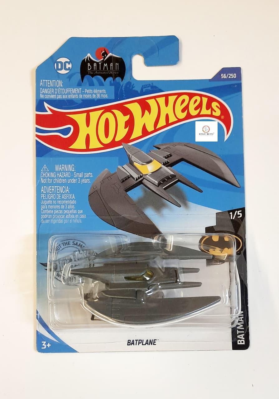 DC Batman Batplane (Grey) - Hot Wheels- 2020 Release | Bonzo Bears Batbox